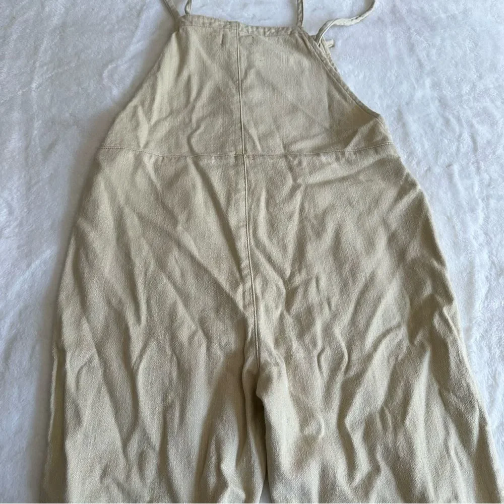 Minkpink MPD Seeker Overalls Natural Beige Size Small NWT
